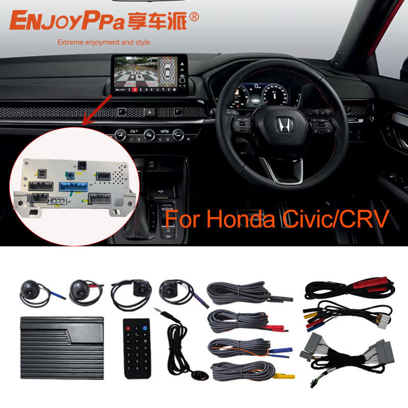 HD 360 graden 12v autocamerasysteem voor Honda Civic met nachtzicht