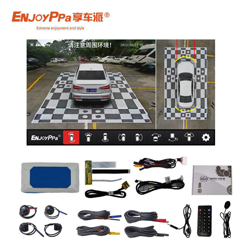4 Way Driving Recording Car Monitoring Camera System Voor Honda CRV 9 inch scherm