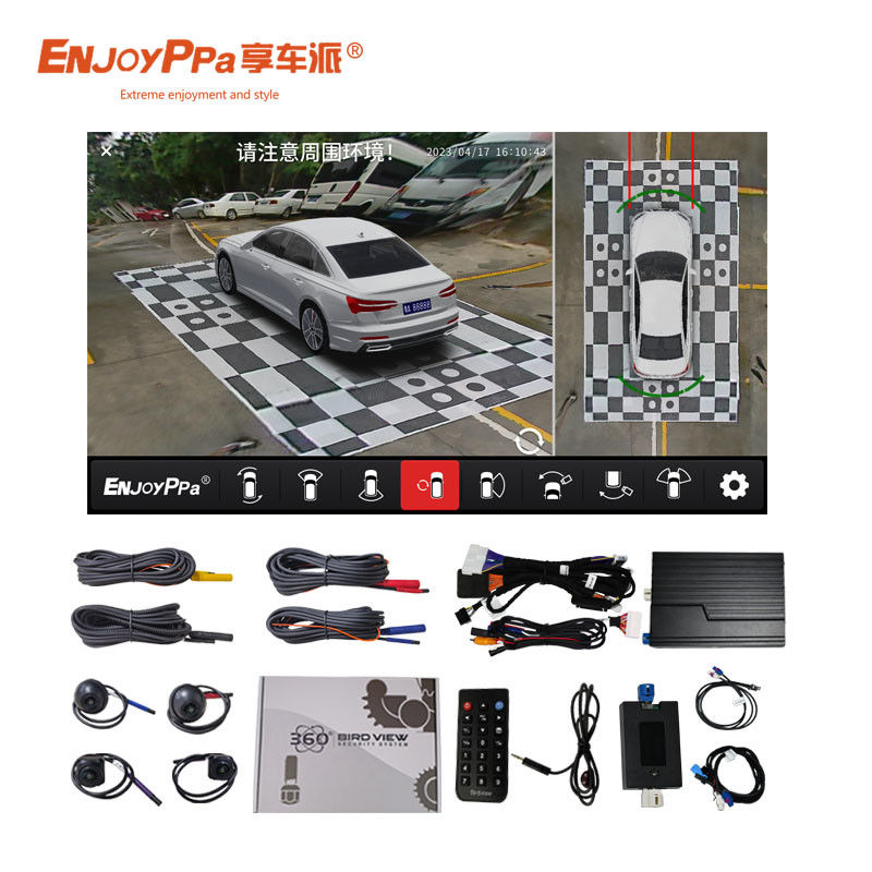 10.25 inch Screen Car Surround View Camera System Voor Toyota Land Cruiser