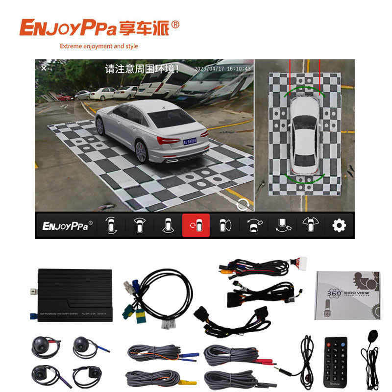 Auto Fisheye 360 graden parkeer systeem voor Benz 6.0 4 Way Recorder