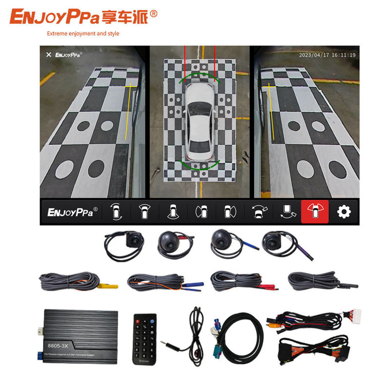 HD CMOS 360 Surround Camera System Voor Auto Porsche 4 Way Driving Recorder