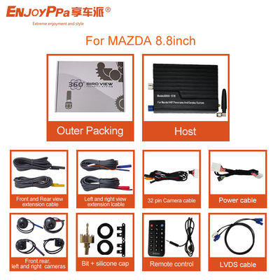 Waterdicht HD nachtzicht 360 autocamera systeem voor Mazda 8,8 inch scherm